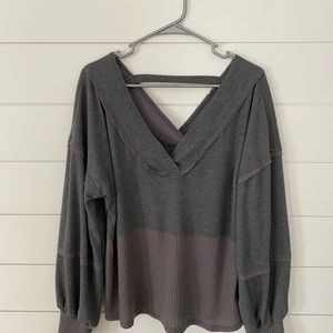 Grey BKE large long sleeved shirt